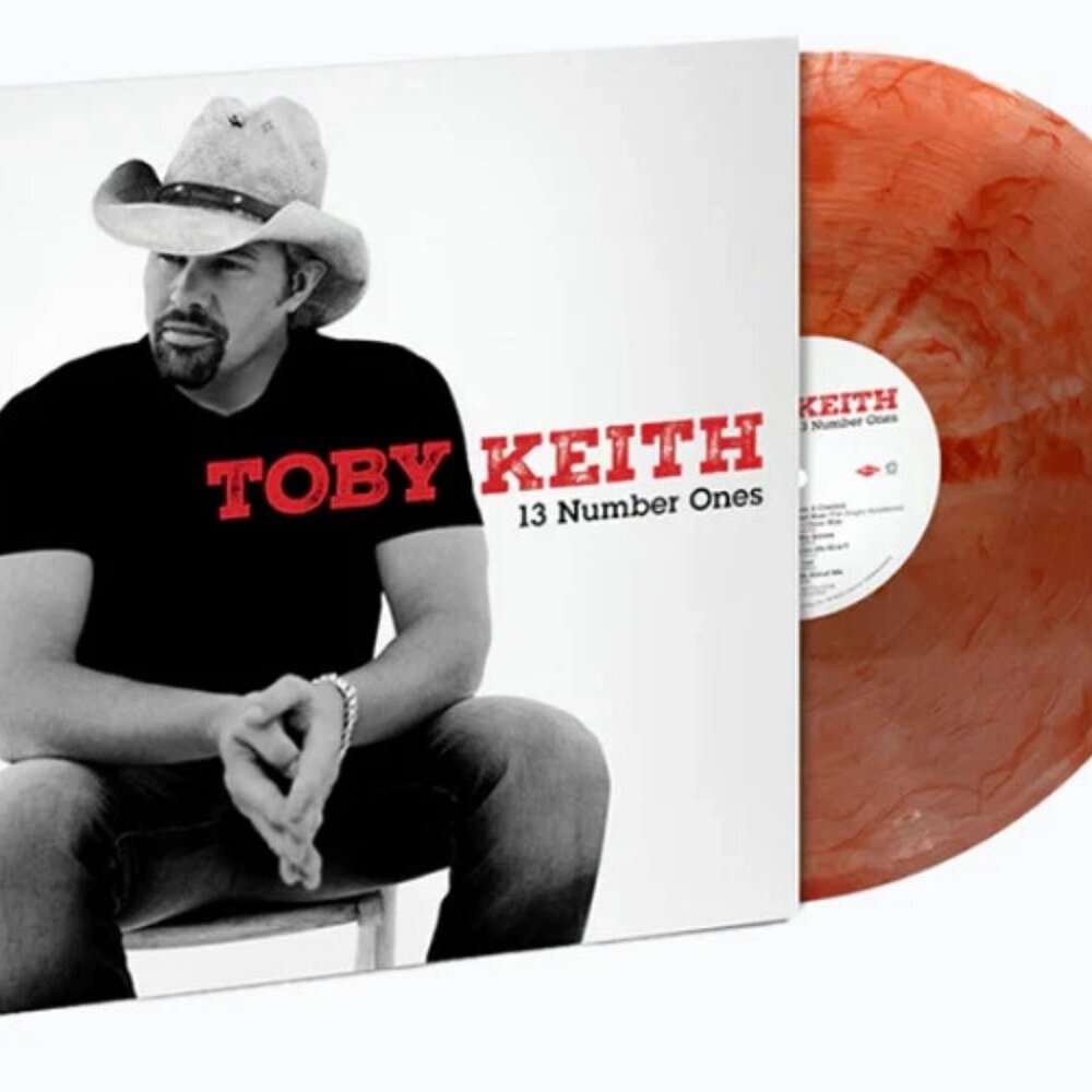 Toby Keith 13 Number Ones LP ~ Ltd Ed Colored Vinyl (Red Marbled) ~ New/Sealed!